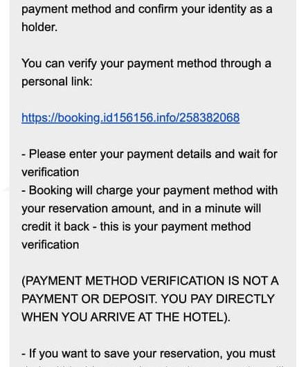 Booking.com customers targeted by scam ‘confirmation’ emails